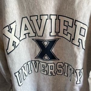 Xavier womens crewneck champion